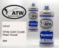 Preview: Lexus, White Gold Crystal Pearl Tricoat, 065: 400ml Sprühdose + 400ml Klarlack - Set, von ATW Autoteile West.